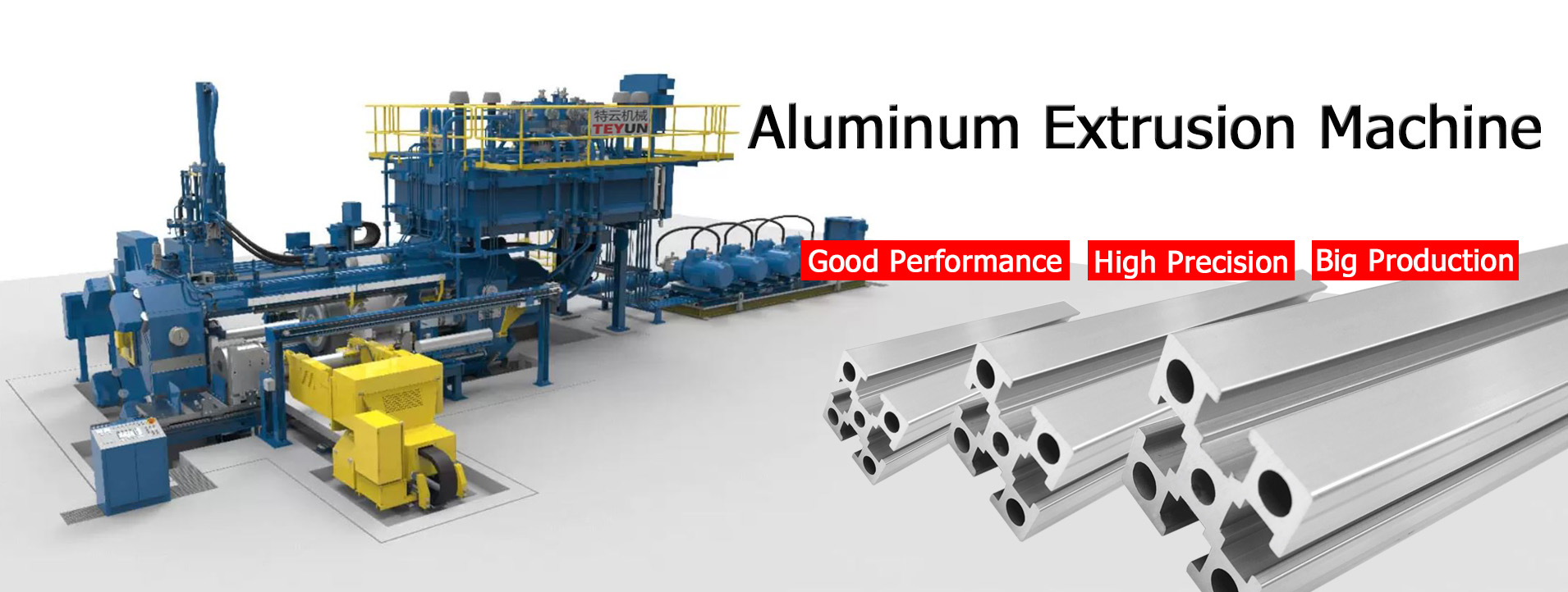 Aluminum profiles extrusion press manufacturer