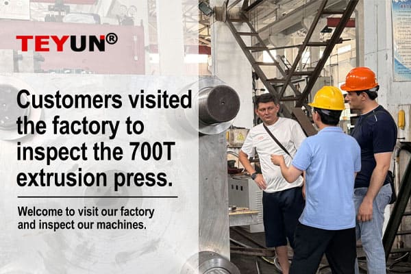 Overseas Clients Visit Our Factory for Aluminum Extrusion Production Line Inspection