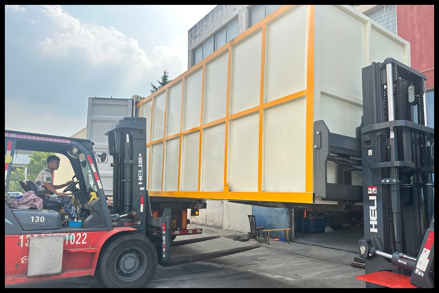 5 inch aluminum extrusion line is loading to Georgia