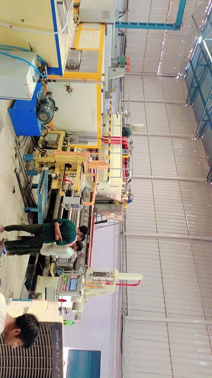 5 inch 1100T Aluminum Extrusion Press installed in India