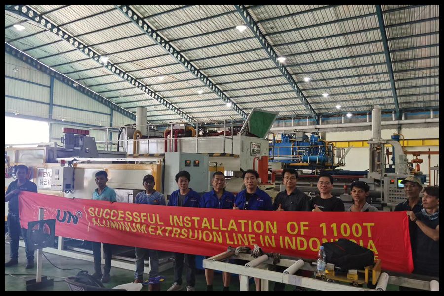Successful Installation Of 1100T Aluminum Extrusion Line In Indonesia